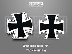 Kitsworld SAV Sticker - German National Insignia - 1955 - Present Day 